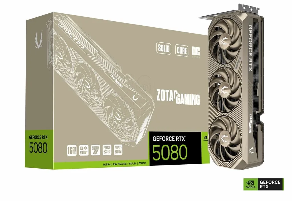 ZOTAC świętuje 20-lecie limitowaną GeForce RTX 5080 SOLID CORE OC 20th Anniversary Edition